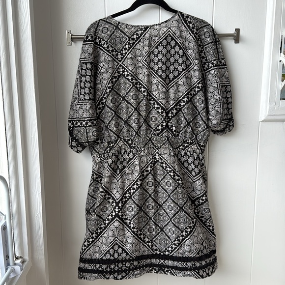 Athleta Bandana Coast to Coast Cover Up Swim Dress Black White XL - Picture 3 of 7